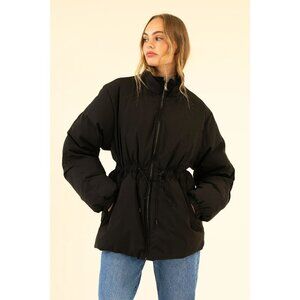 Sisterhood Cadence Puffer Jacket Coat in Black Size XS NWT